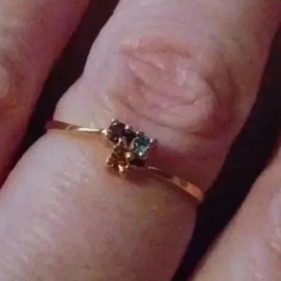 💙🌹Gold-plated Mother's ring. yellow - Picture 1 of 7